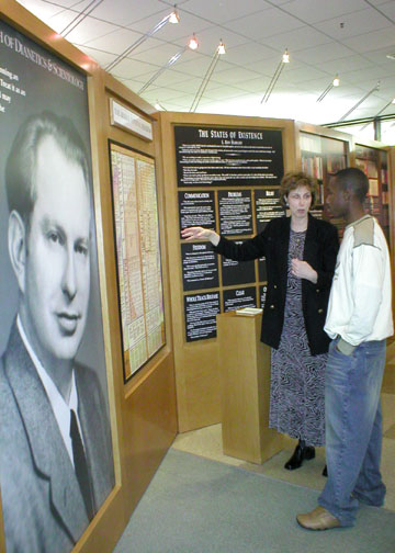 Scientology The L. Ron Hubbard exhibit included literary pieces, taped-recordings, and photographs. Photo by Chrisola Webb/DIGEST