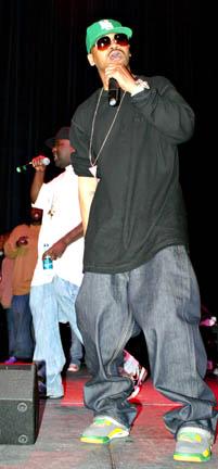 New Orleans rapper Juvenile was among the artists who performed at the Homecoming concert at the F.G.Clark Activity Center on Thursday night.