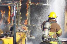 After a 20-minute battle with fire, the Baton Rouge Fire Department had the small inferno at Southern Books under control.