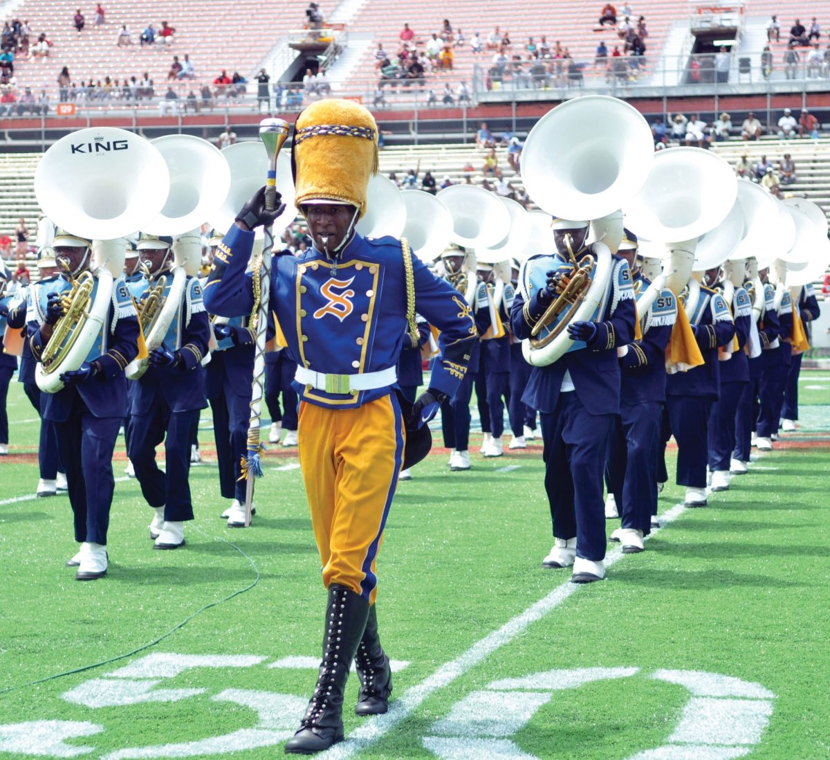 <p>Human Jukebox performs on the field at the MEAC/SWAC Challenge in the Florida Citrus Bowl in Orlando, FL on Suday, September 5, 2010</p>