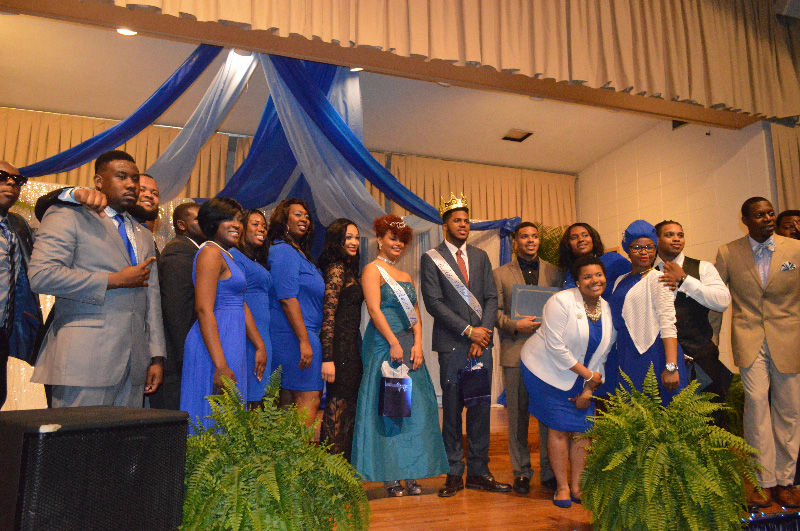 Members of the Zeta Phi Beta Sorority and Phi Beta Sigma Fraternity hosted the Mr. &amp; Mrs. Blue and White pageant in the Cotillion Ballroom.