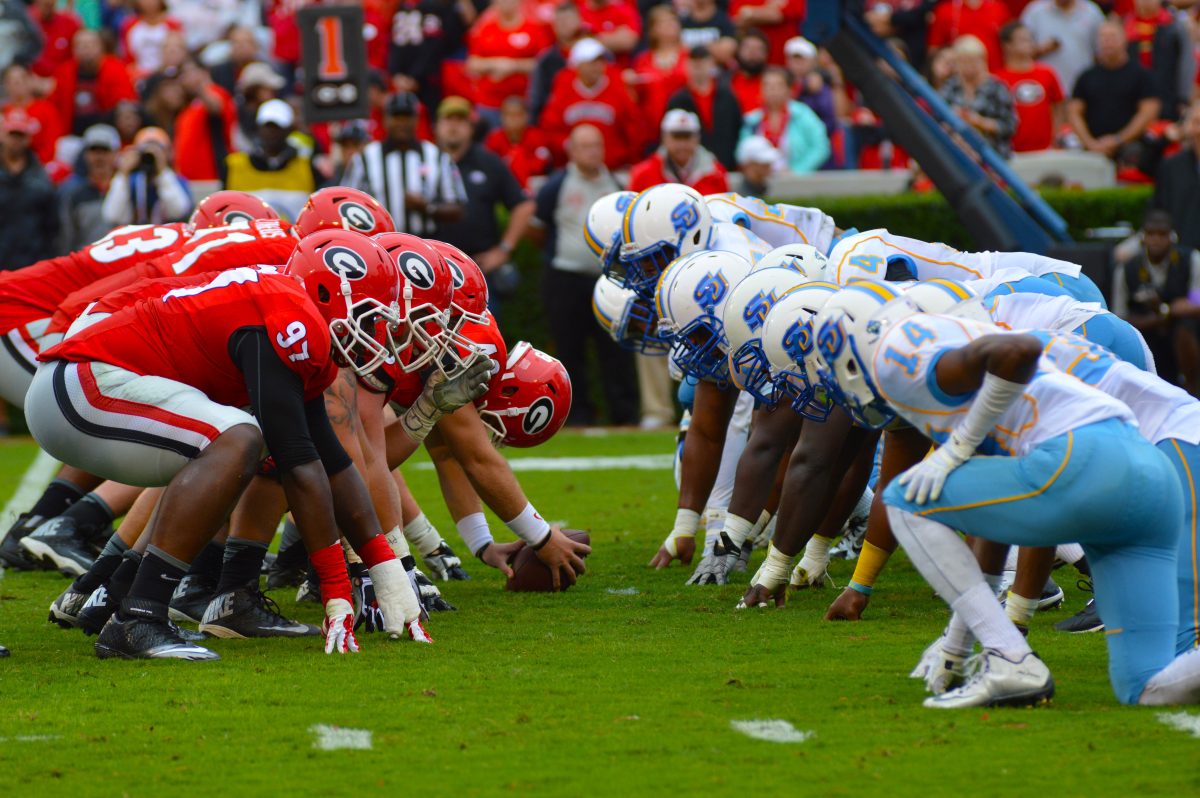 Southern Jaguars took on SEC #7 team University of Georgia Bulldogs in Stanford Stadium in Athen, Ga, Sept 26th.