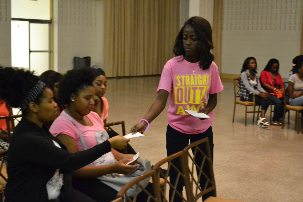 Southern University's Association of Women Students gathered in the Royal Cotillion Ballroom for a Meet and Greet September 1, 2015