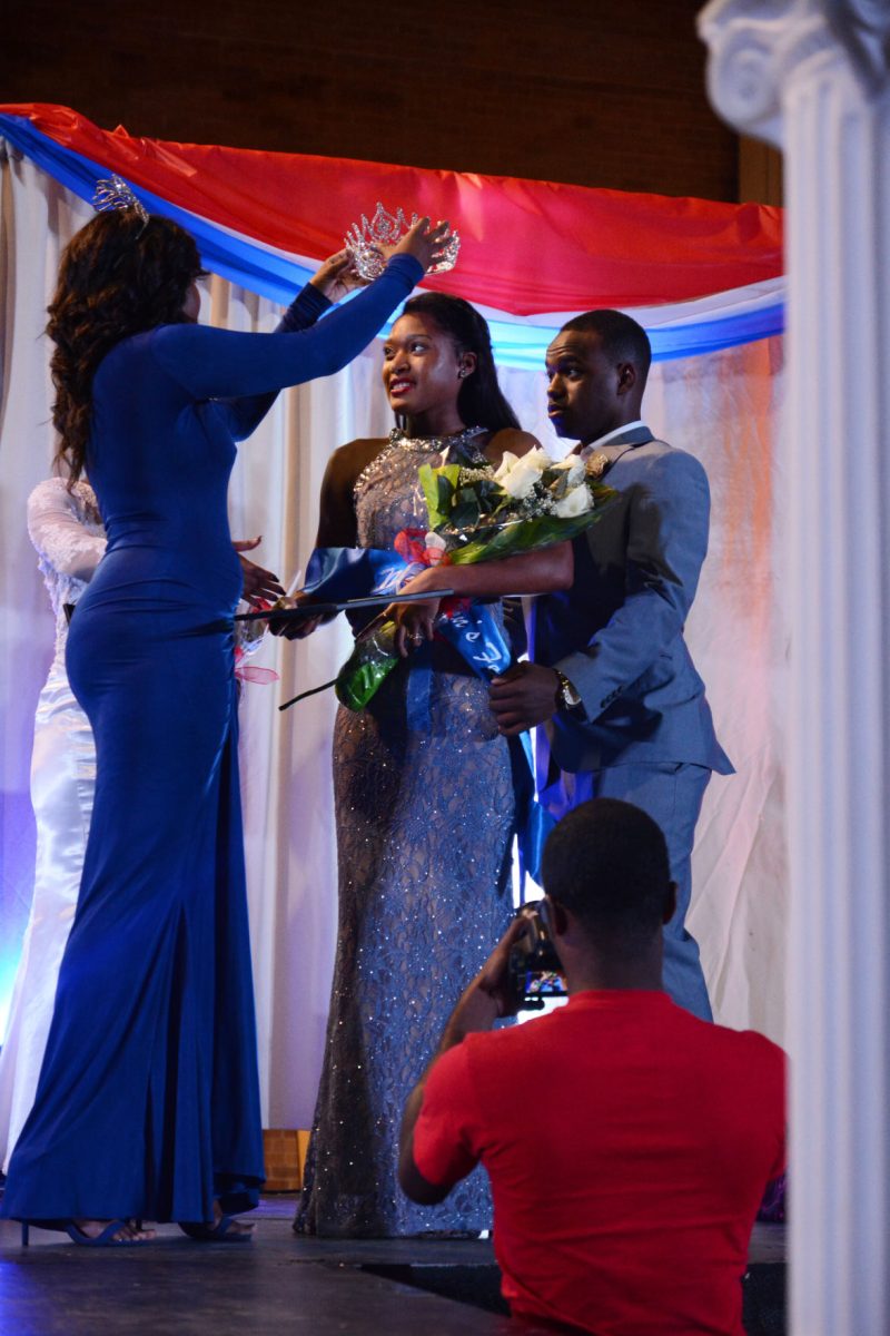 Naja Webb is crowned Miss Men's Fed of 2015-2016 at the end of the pageant held within Seymore Hall on November 4,2015.