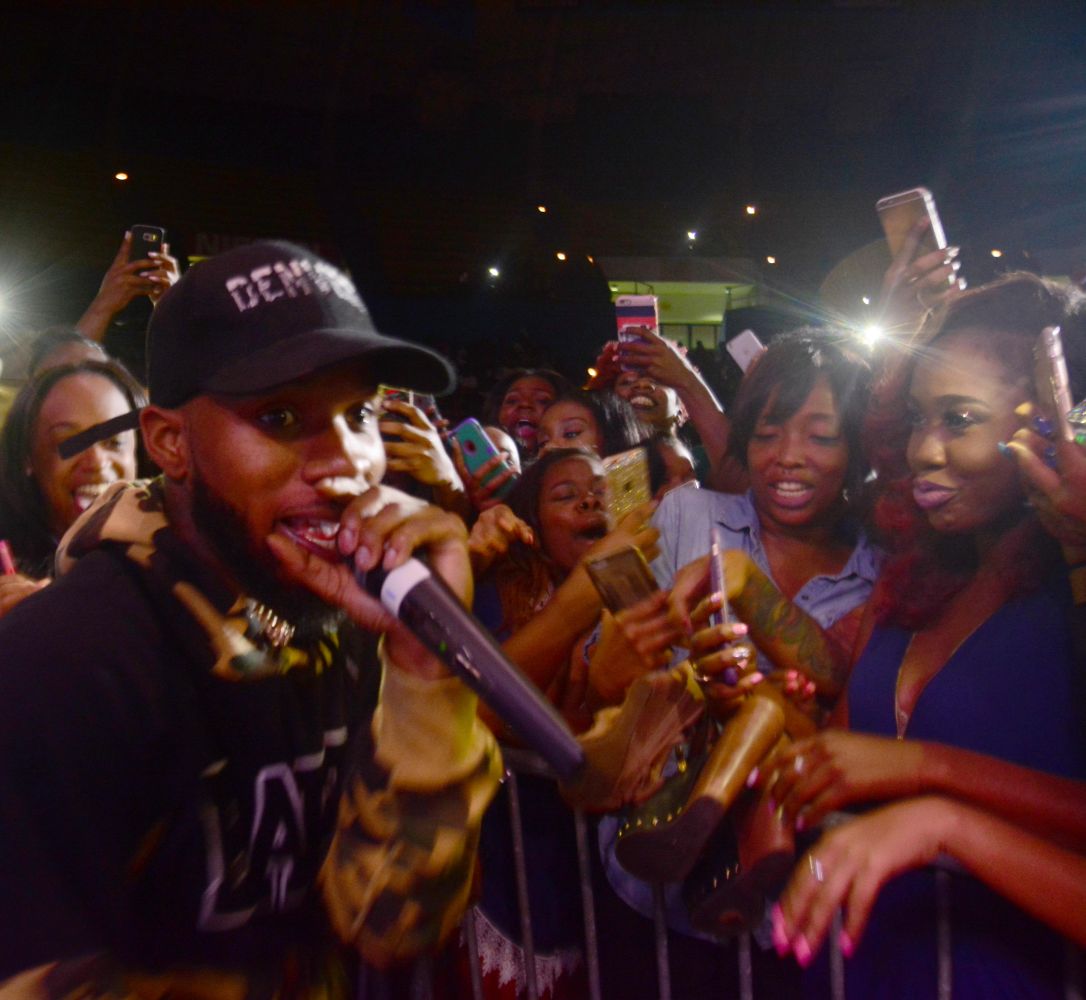 Tory Lanez performing songs from his lastest album "The New Toronto" at the SpringFest held at the F G Clark Activity Center on April 23.