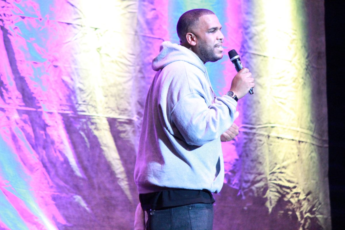 Doboy performs his set at Southern's Homecoming comedy show