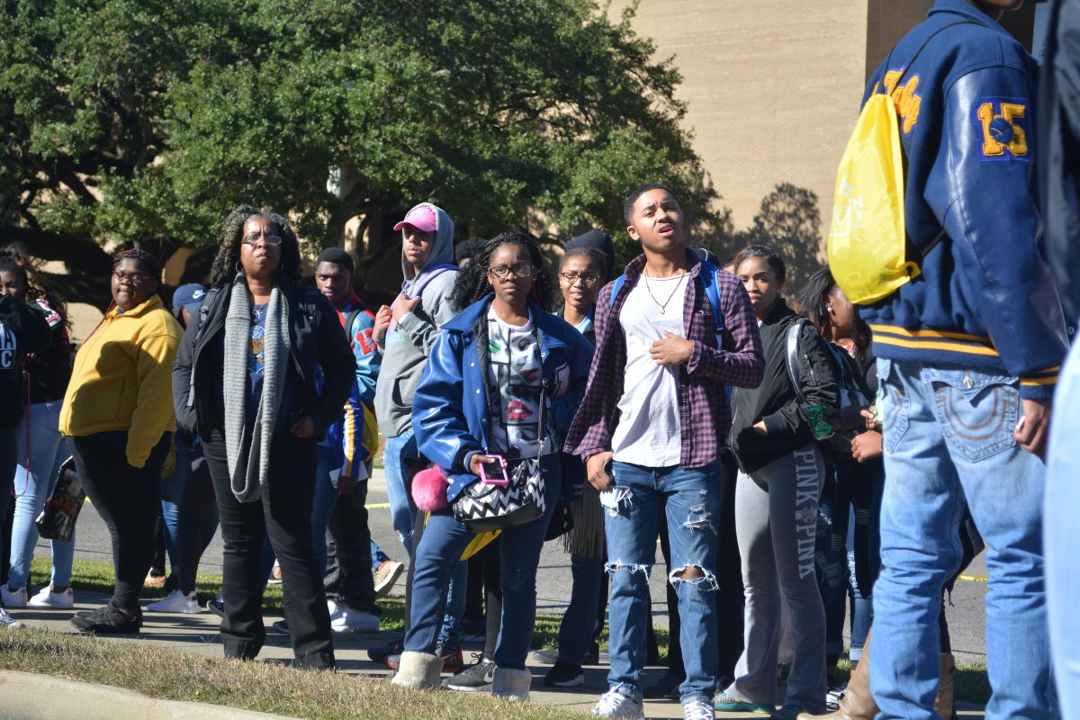 Future Jaguars and parents get a chance to take a campus tour during Jaguar Preview Day on Saturday, November 19.