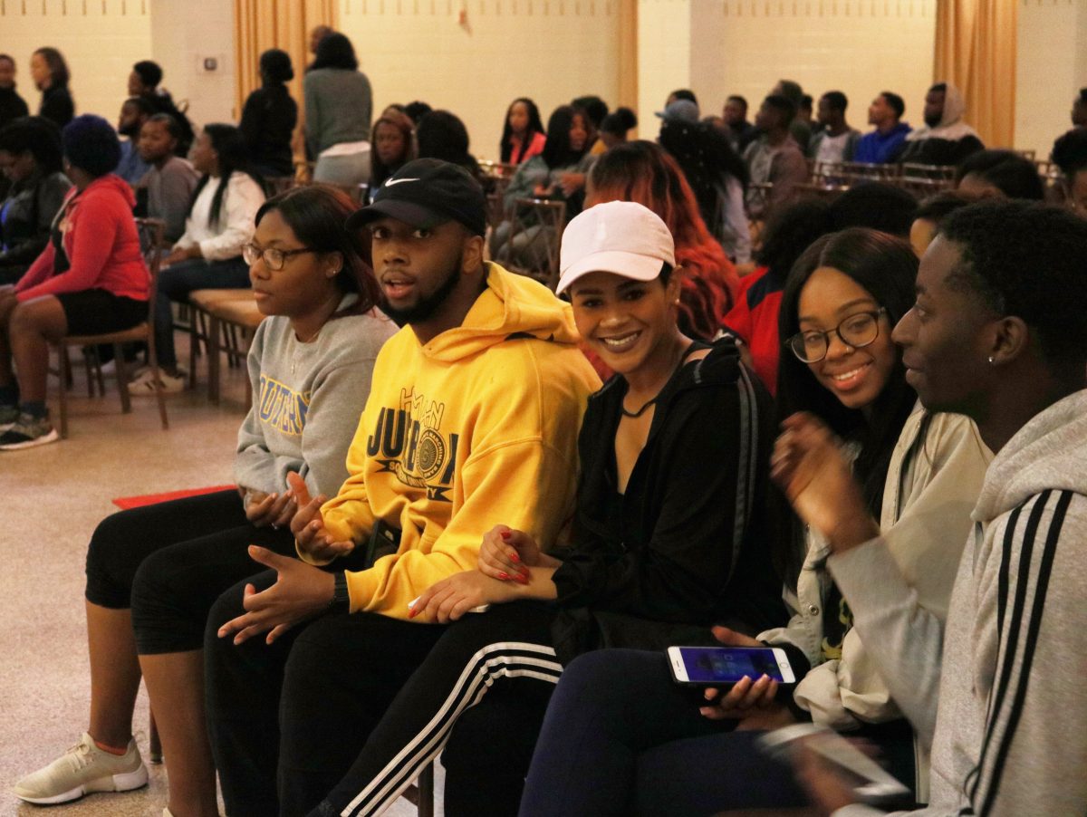 Students enjoying performances at Phrozen Lounge, hosted by our Beta Sigma Chapter of Alpha Phi Alpha inc. on Wednesday October 25, 2017(Kyndall Jones/DIGEST)