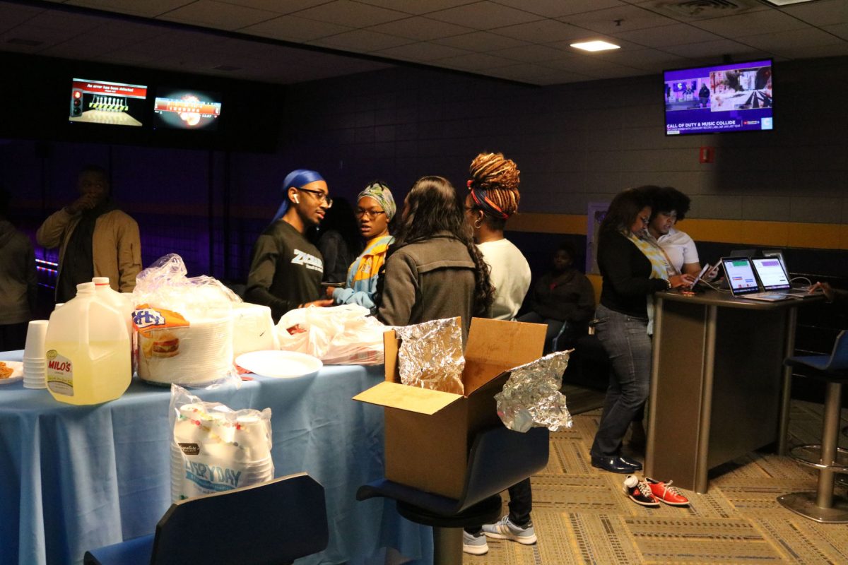 VOTE: Students fellowship at Jaguar Lanes during the vote party&#160; for 89th Miss Southern University Alacia Brew, contestant in the 2020 Ebony HBCU campus queens competion. (Kyndall Jones/DIGEST)