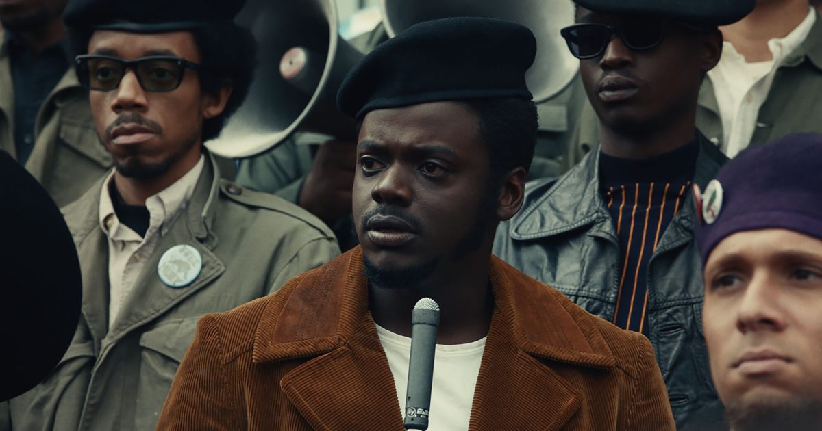 This image released by Warner Bros. Pictures shows Daniel Kaluuya in a scene from "Judas and the Black Messiah." (Warner Bros. Pictures via AP)