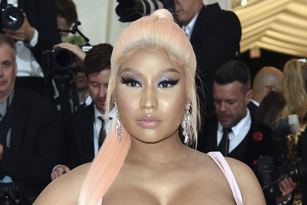 FILE - In this Monday, May 6, 2019, file photo, Nicki Minaj attends The Metropolitan Museum of Art's Costume Institute benefit gala in New York. Minaj&#8217;s mother has filed a $150 million lawsuit against the man who is accused of killing the rapper's father in a hit-and-run crash in February 2021. (Photo by Evan Agostini/Invision/AP, File)