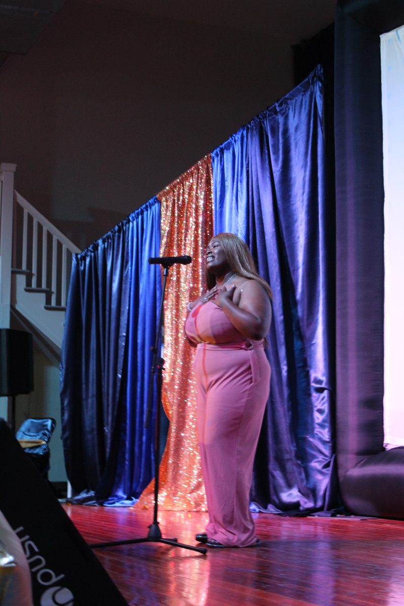 Shekinah McCurthy Performing her talent in the Southern Daze Spring Fest 2021 Talent Show in the F.G Clark Activity Center on April 20, 2021. (Jalynn Jacobs, DIGEST).