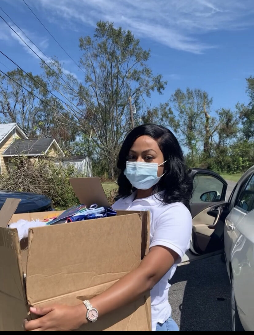 91st Miss Southern University, Jaden Johnson, delivers items/supplies collected in support of relief efforts after Hurricane Ida.
(Whitney Thomas/DIGEST)