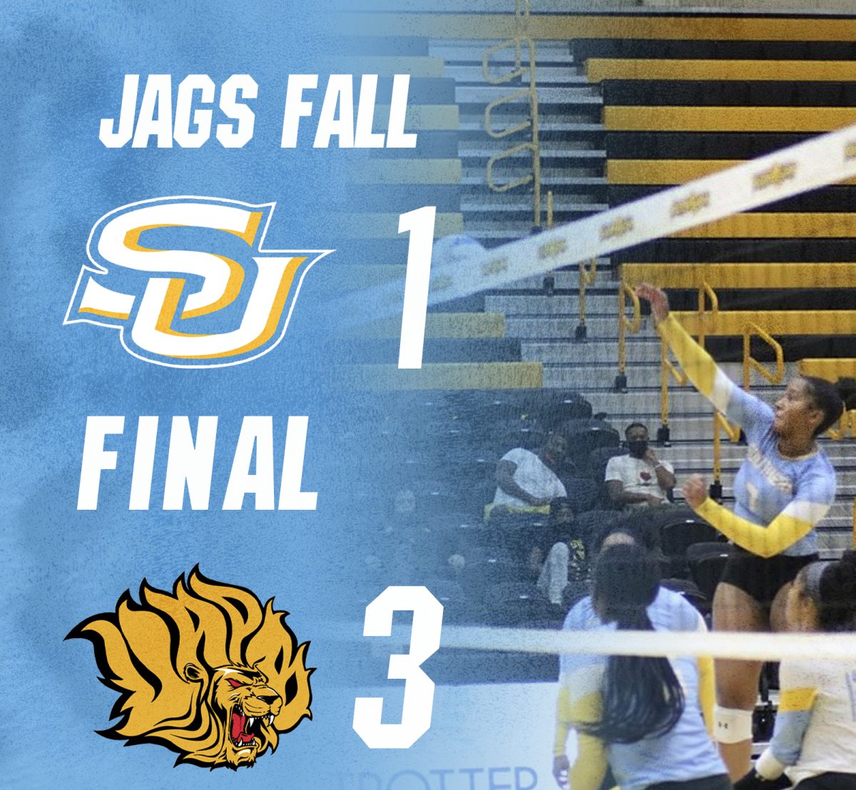 Jaguar Volleyball Falls to UAPB in SWAC Clash