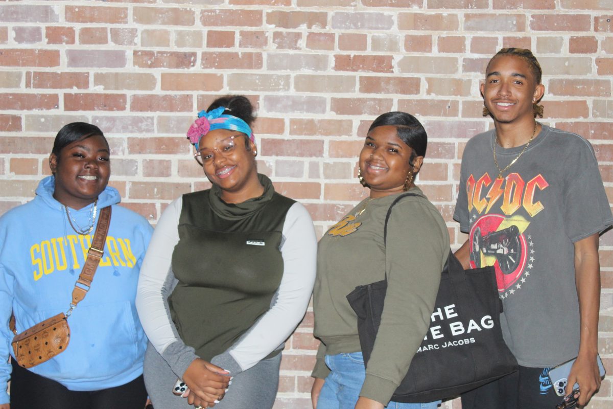 Students posing for a quick picture at the FreshMore game night on February 7. ( J'Me Bryant/ DIGEST)