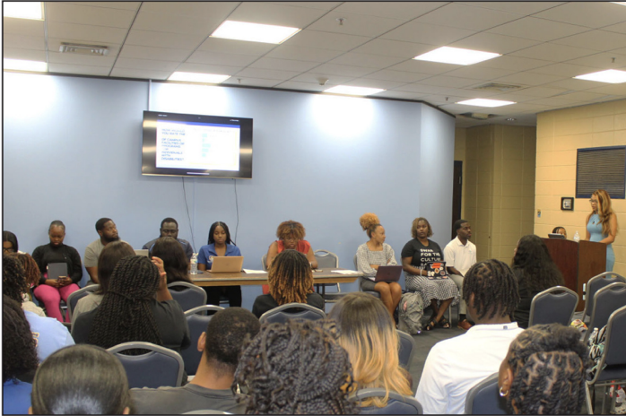 Students gather at the SGA Senate meeting held Tuesday, November 7 to address their concerns and heat important update from student elected officials.&#160;