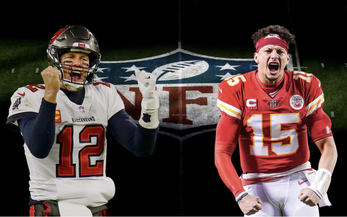 Tampa Bay Buccaneers&#8217; Tom Brady (left) and Kansas City Chiefs&#8217; Patrick Mahomes will be facing off on Sunday at Super Bowl LV.&#160;Composite: AP Photo; USA Today Sports; PA