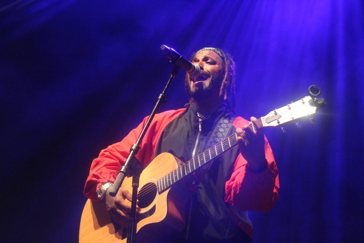 Lloyd sings with passion at the Springfest concert hosted in the F.G. Clark Activity Center.