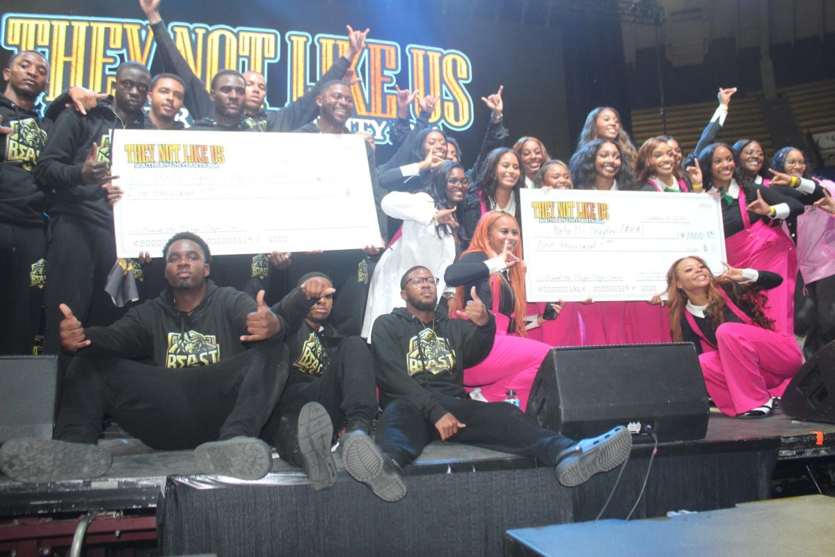 The Beta Psi Chapter of AKA and The Beta Sigma Chapter of Alpha Phi Alpha both placed first in the greek step show. 