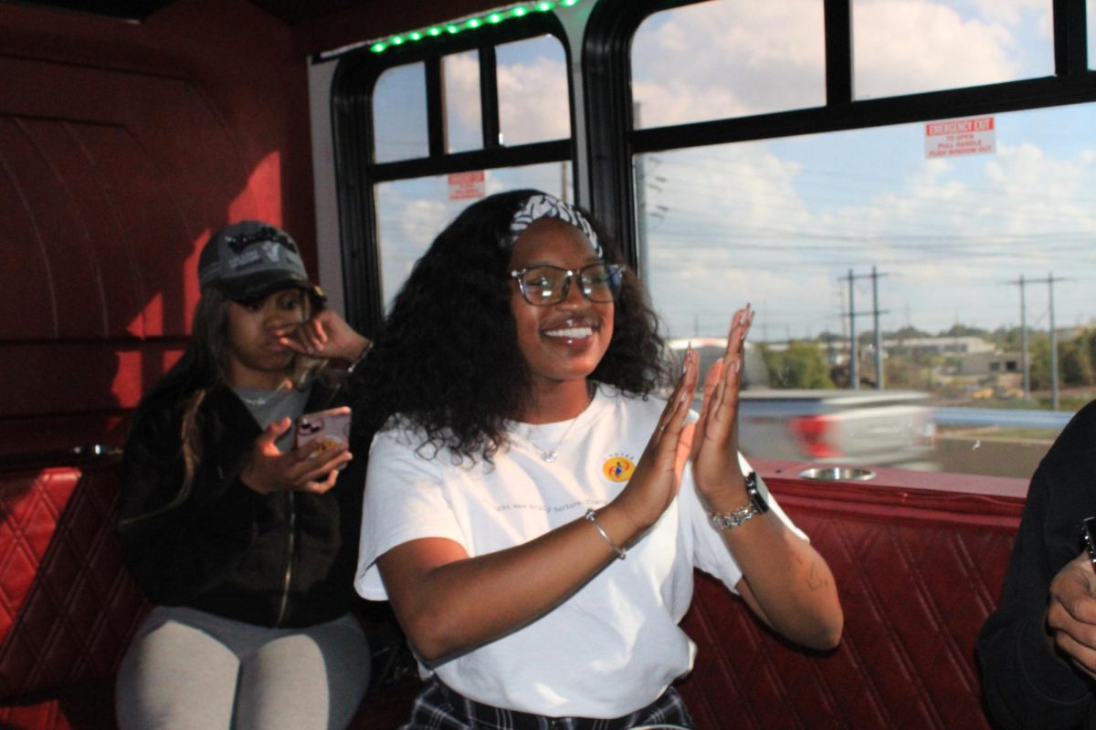 Janiyah Mccarddle and Jade B during the NAACP prowl to the polls event. October 29, 2024. 