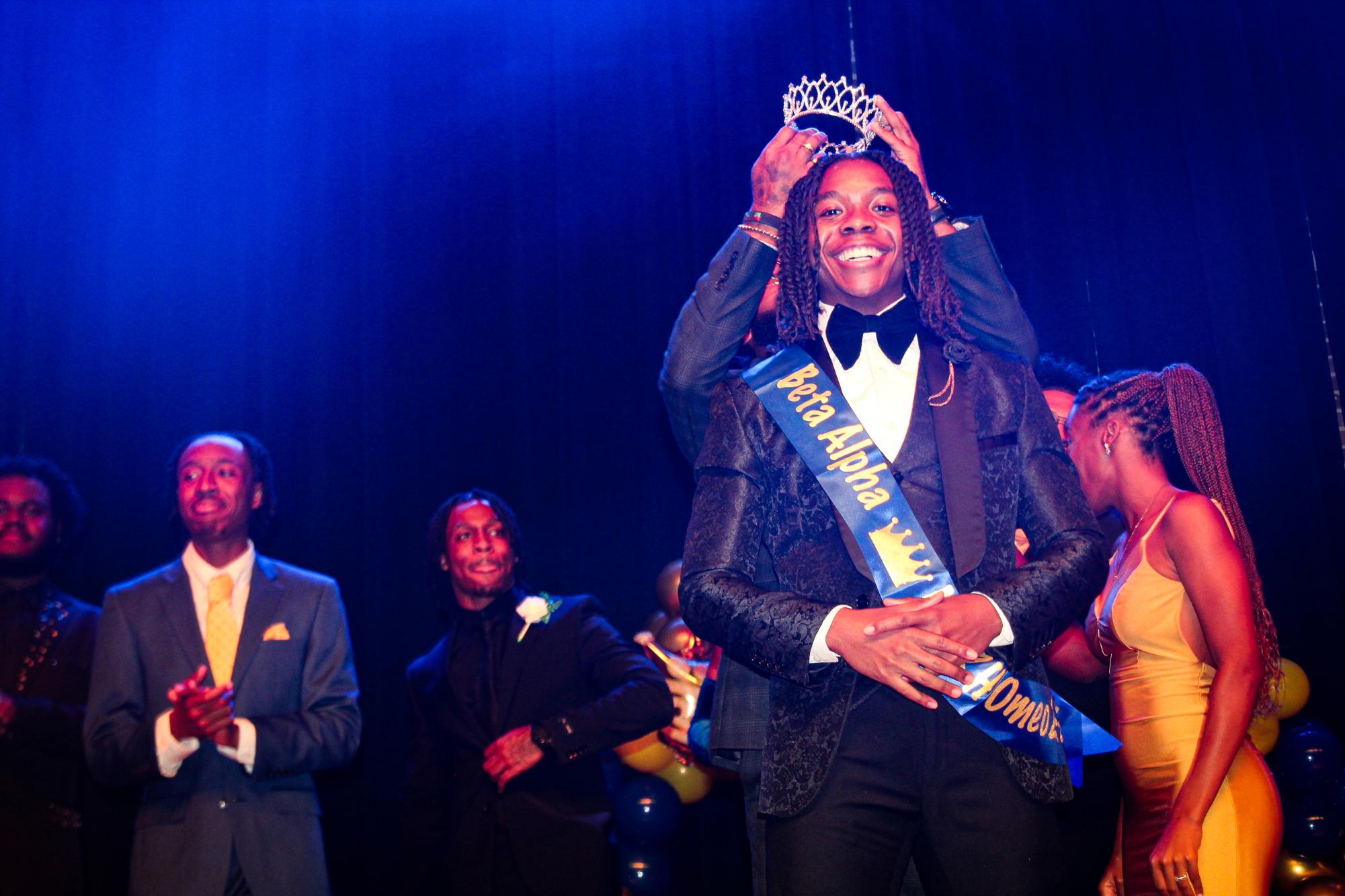 Contestant #4 and Mr. RHOmeo 2024-2025, Sean Inman, is crowned on Thursday, November 14 in the Southern University Event Center. 
