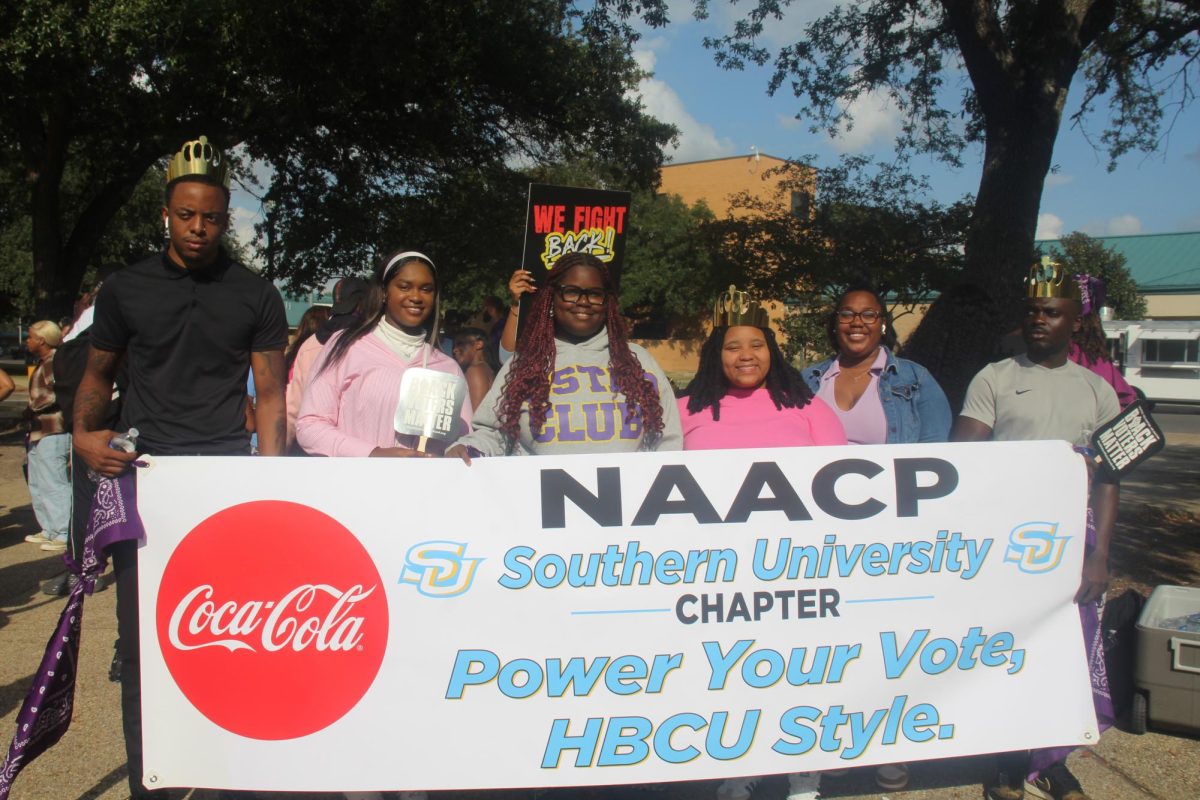 Members of NAACP at thier "Walk A Mile In Her Shoes" Event on the Union Courtyard on October 30.  