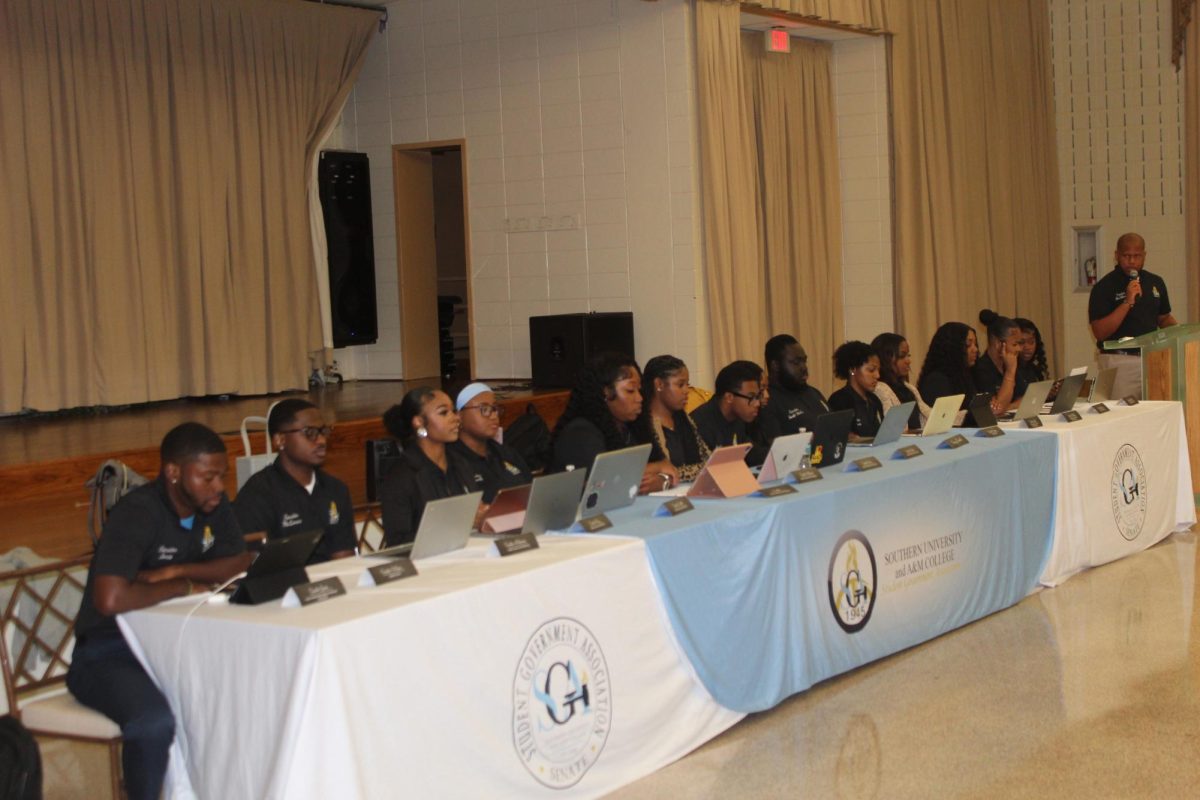 The Southern University Senate host a Senate Meeting to discuss students affairs in the Union Ballroom November 12. 