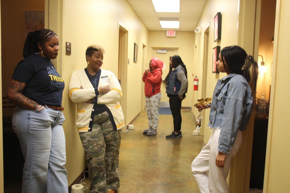 Students received cookies from Southern University Mental Health counselors and learned about mental health resources available on campus at the 'Cookies with Counselors' event held at the University Counseling Center on Feb. 5 