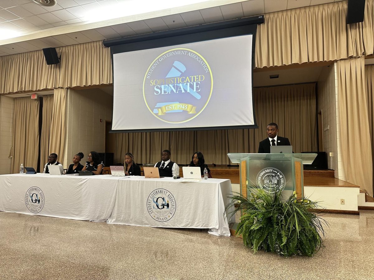 Senate Meeting are held bi-weekly to allow students to express concerns relative to campus life and other issues.