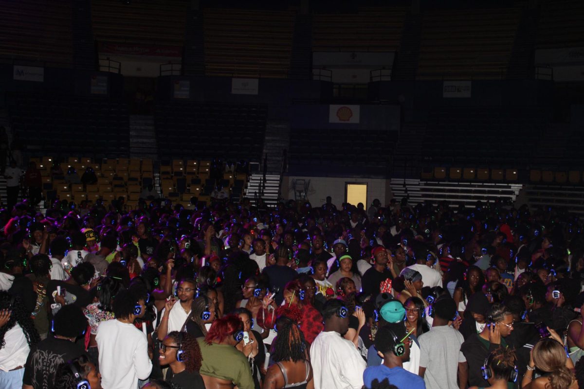 Jags locked into the beat and living in the moment during the Silent Party held at the F.G Clark Activity Center during Spring Fest 2026 on April 15. 